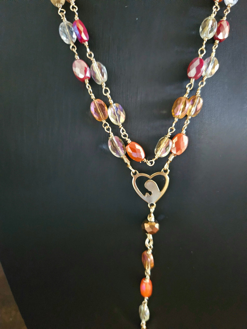 Amber Glow Rosary  
