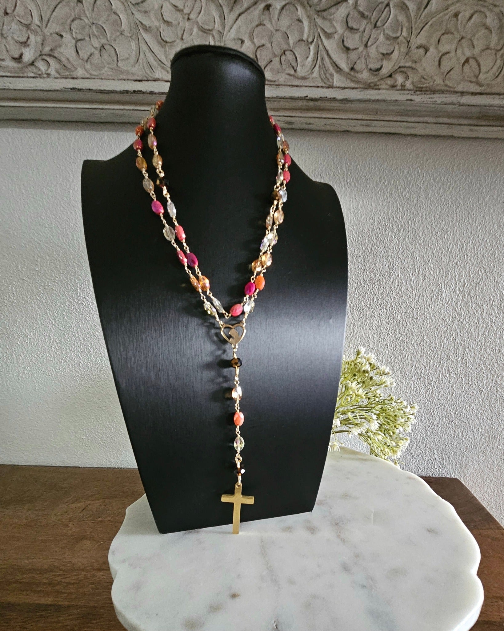 Amber Glow Rosary  