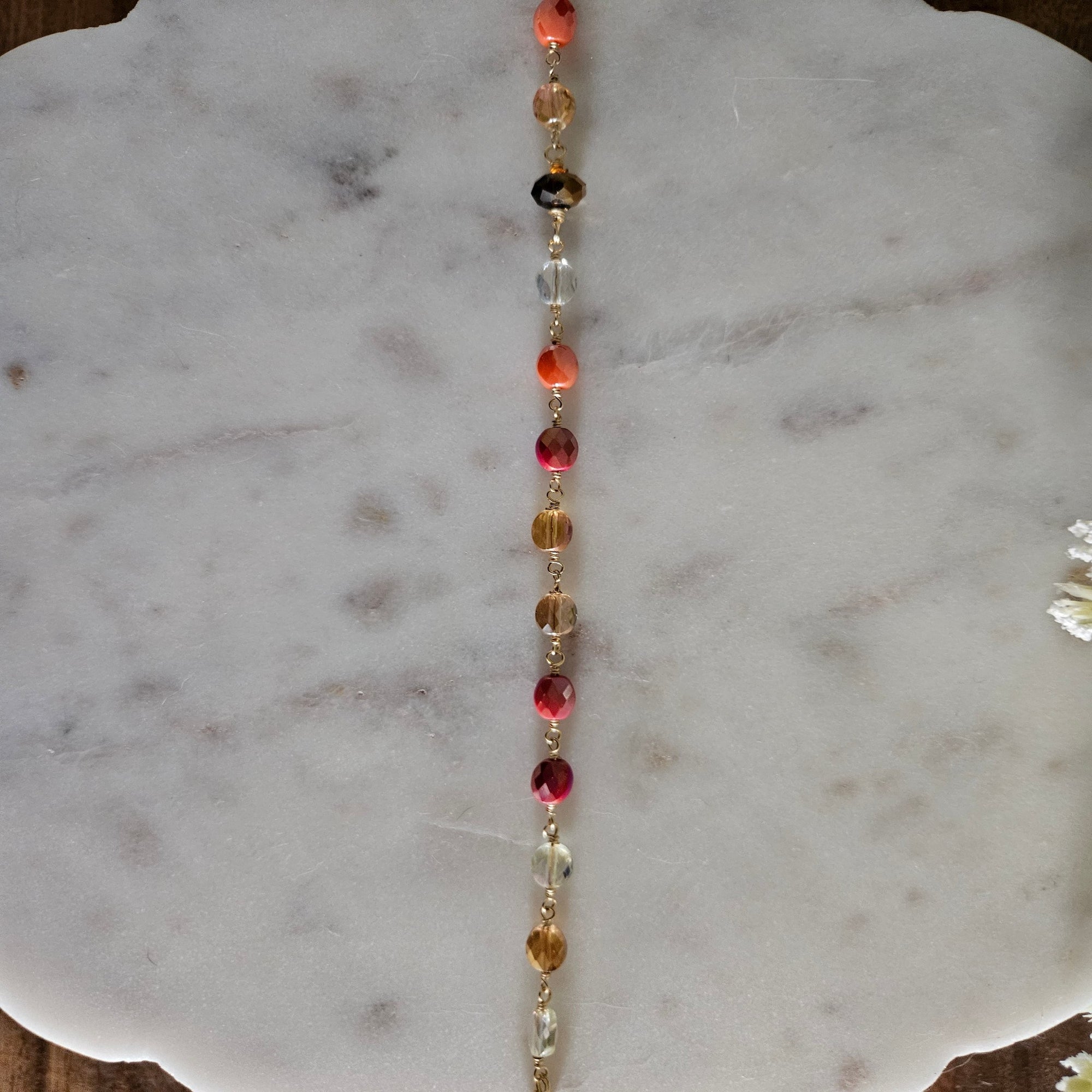 Amber Glow Rosary  