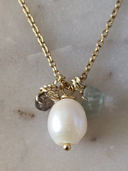 Cadena Perla Aura