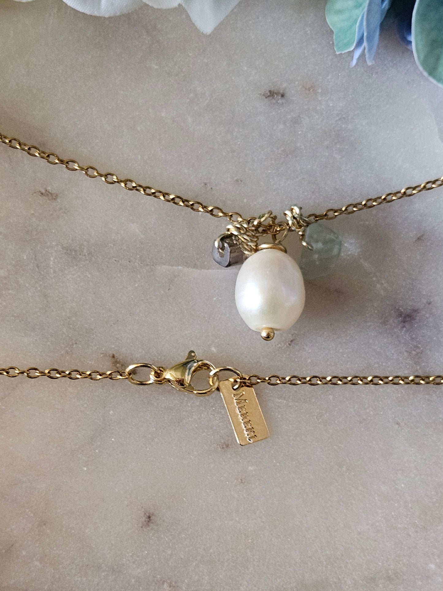 Cadena Perla Aura